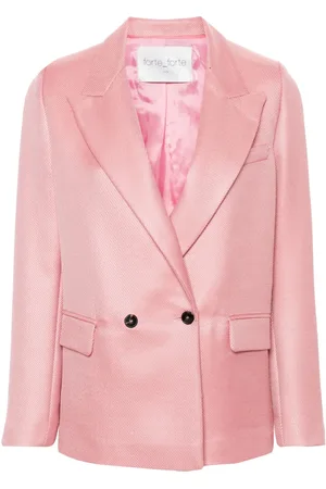 FORTE FORTE Double-breasted striped blazer