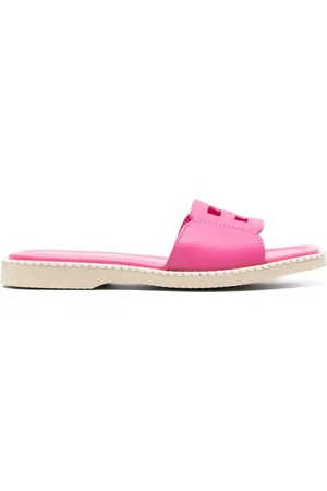 Hogan H638 flat leather sandals