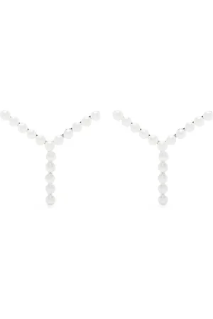 Y / PROJECT Y-shaped mother-of-pearl earrings