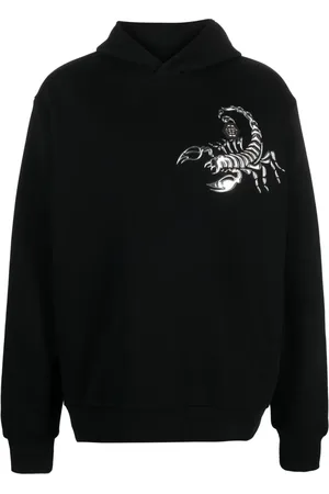 Philipp Plein Scorpion appliqu??-detail cotton hoodie