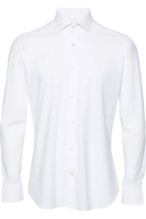Tintoria Mattei Spread-collar button-up shirt