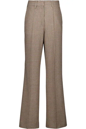 Paula Houndstooth-pattern trousers