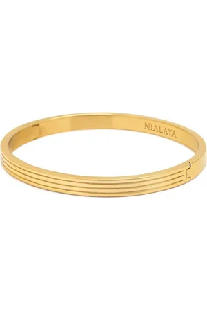 Nialaya Logo-engraved bracelet