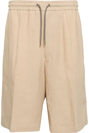 Paul Smith Drawstring-waist linen shorts
