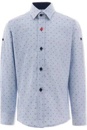 M. Moustache Pinstripe organic cotton dress shirt