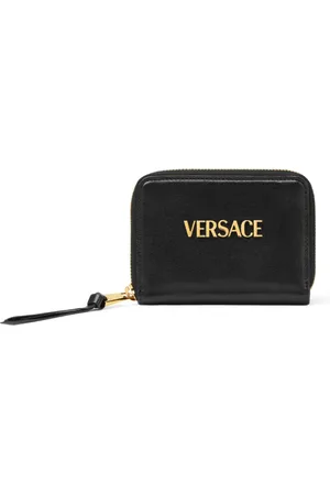VERSACE Tag zip-up wallet