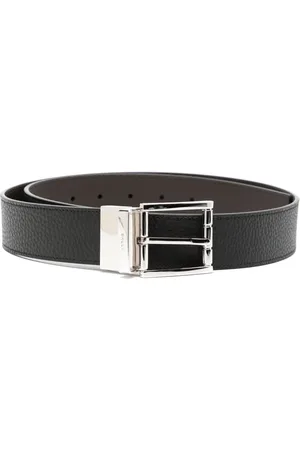 Bally Logo-engraved leather belt