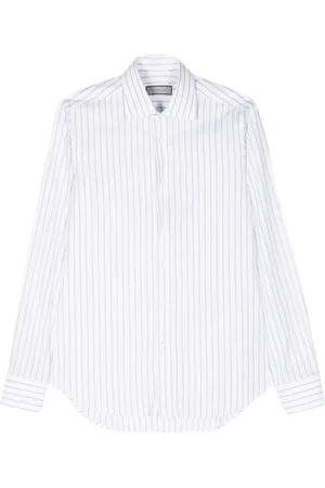 CANALI Striped cotton shirt