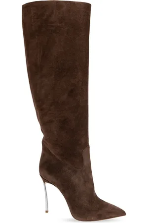 Casadei 100mm Blade suede boots