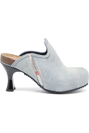 Diesel D-Woodstock W 80mm denim mules