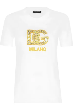 Dolce & Gabbana DG-embroidered cotton T-shirt