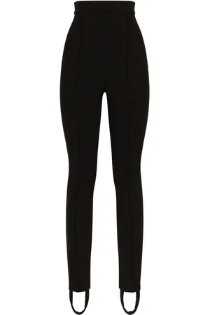 Dolce & Gabbana Pleat-detail stirrup leggings
