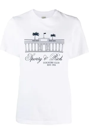 Sporty & Rich Logo-print cotton T-shirt