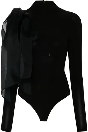 Atu Body Couture Draped-detail bodysuit