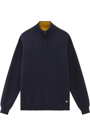 Woolrich Logo-plaque half-zip jumper