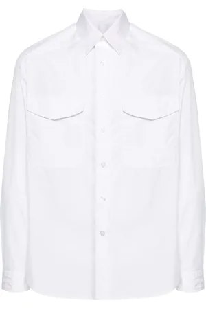 Mordecai Striped-print poplin shirt