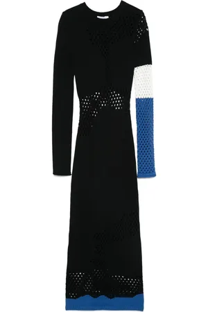Patrizia Pepe Open-knit detailed midi dress