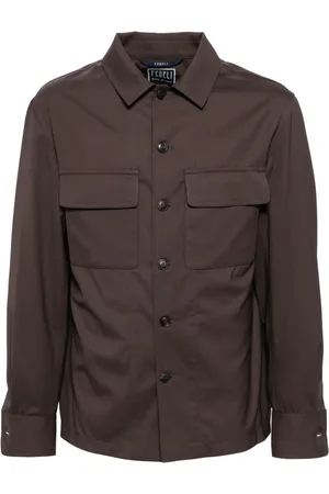 FEDELI Virgin wool shirt jacket