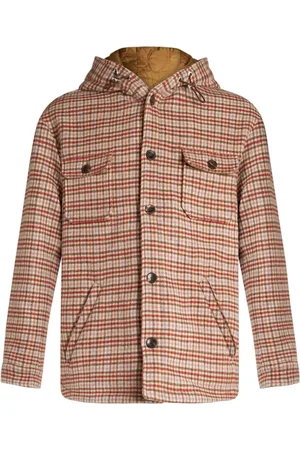 Etro Tartan-check hooded shirt jacket
