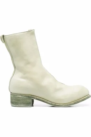 GUIDI Front-zip round-toe boots