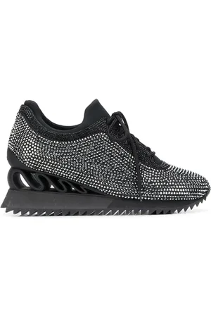 LE SILLA Reiko Wave crystal-embellished sneakers