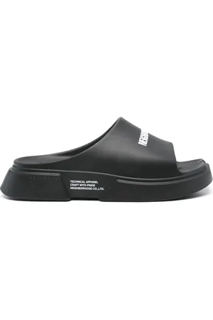 NEIGHBORHOOD X Paes logo-print slides