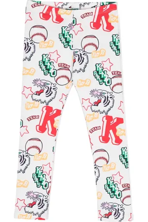 Kenzo Graphic-print elasticated-waistband leggings