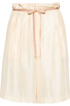FORTE FORTE Wide-leg silk shorts