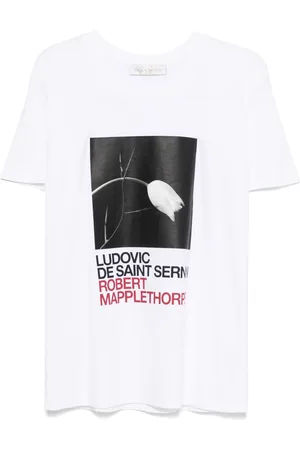 Ludovic De Saint Sernin X Robert Mapplethorpe Tulip and Thorn-print T-shirt