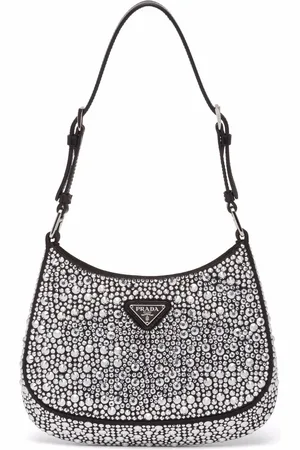 Prada Cleo crystal-embellished shoulder bag