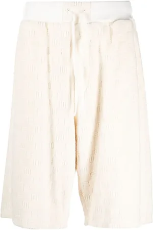 AMBUSH Monogram towelling-finish track shorts