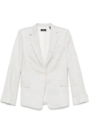 THEORY Houndstooth-pattern blazer