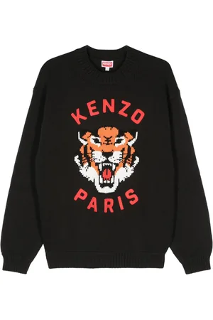 Kenzo Lucky Tiger-intarsia sweater