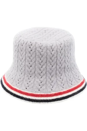 Thom Browne Cable-pointelle bucket hat