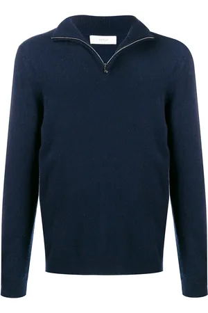 PRINGLE OF SCOTLAND Fine knit zip neck sweater