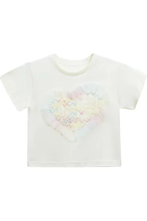 Mimi Tutu Heart-appliqu?? cotton T-shirt