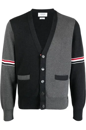 Thom Browne Colour-block cotton cardigan