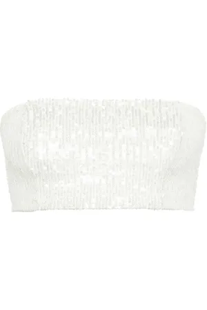 Atu Body Couture Sequined bandeau-style top