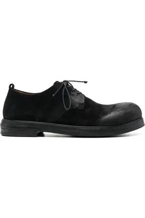 MARSÈLL Round-toe suede derby shoes
