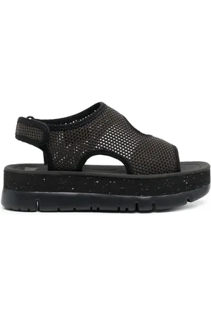 Camper Oruga 50mm mesh touch-strap sandals