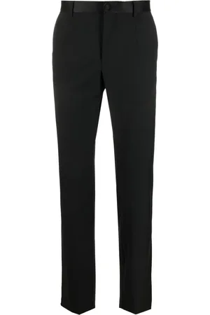 Philipp Plein Straight-leg wool-blend trousers