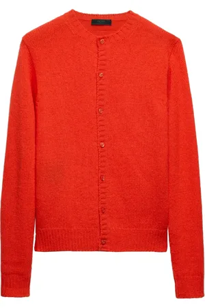 Prada Logo patch cardigan