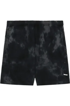 Izzue Logo-appliqu?? tie-dye shorts