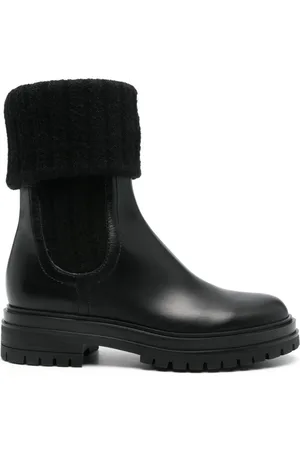 Gianvito Rossi 45mm folded Chelsea boots