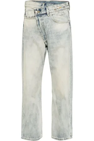 R13 Crossover mid-rise tapered jeans