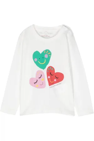 Stella McCartney Heart-print long-sleeve T-shirt
