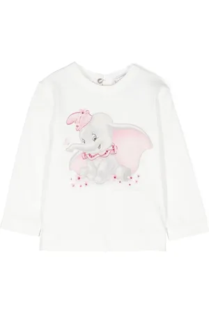 MONNALISA Circus dumbo-print cotton T-shirt