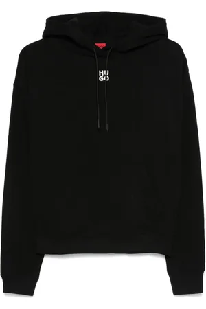 HUGO BOSS Cotton-terry stacked-logo sweatshirt