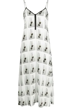 Palm Angels Palm-tree midi dress