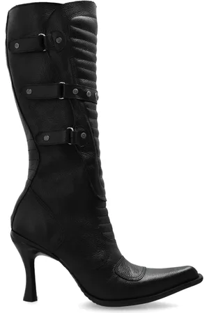 Vetements Studded leather boots
